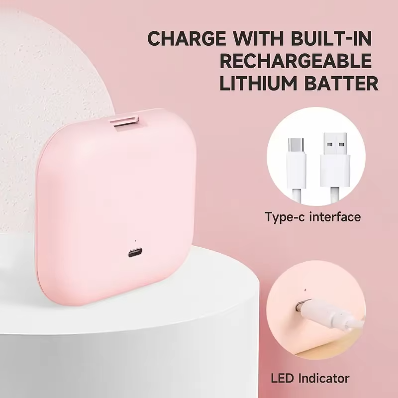 Rechargeable LED Lighted Compact Makeup Mirror – 1X/10X Magnification, 3 Brightness Modes