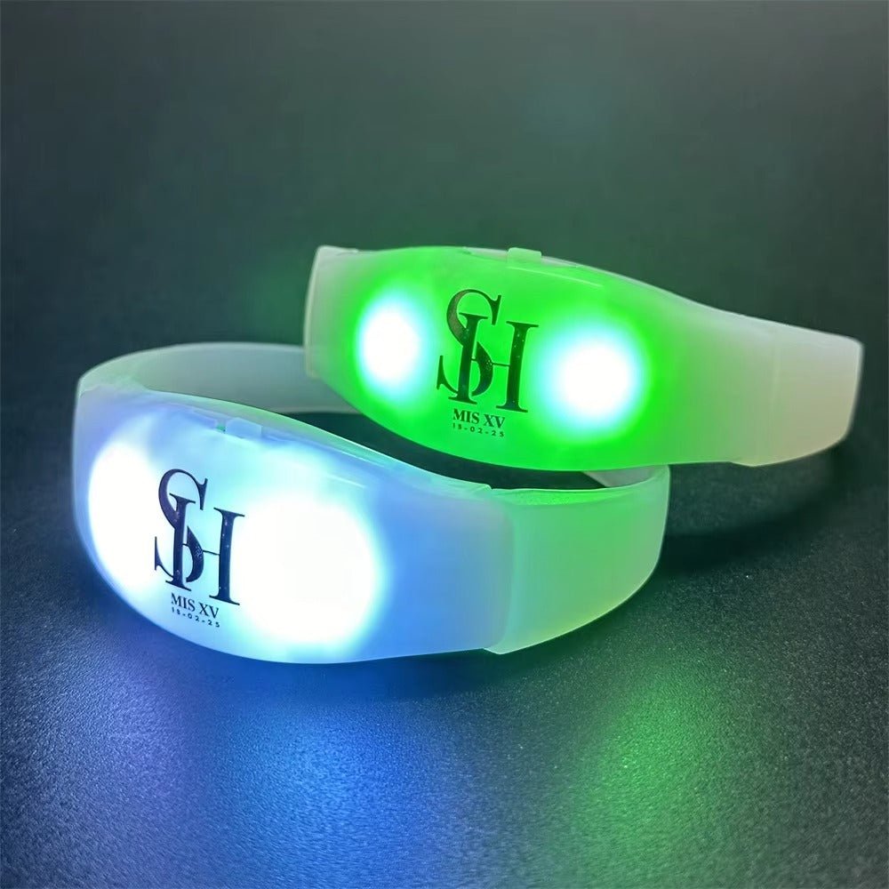 LED Light-Up Event Wristband – Customizable Flashing Bracelet