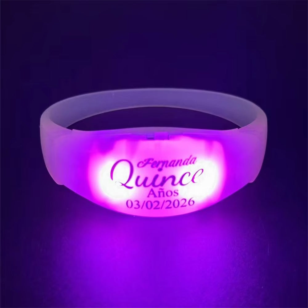 LED Light-Up Event Wristband – Customizable Flashing Bracelet