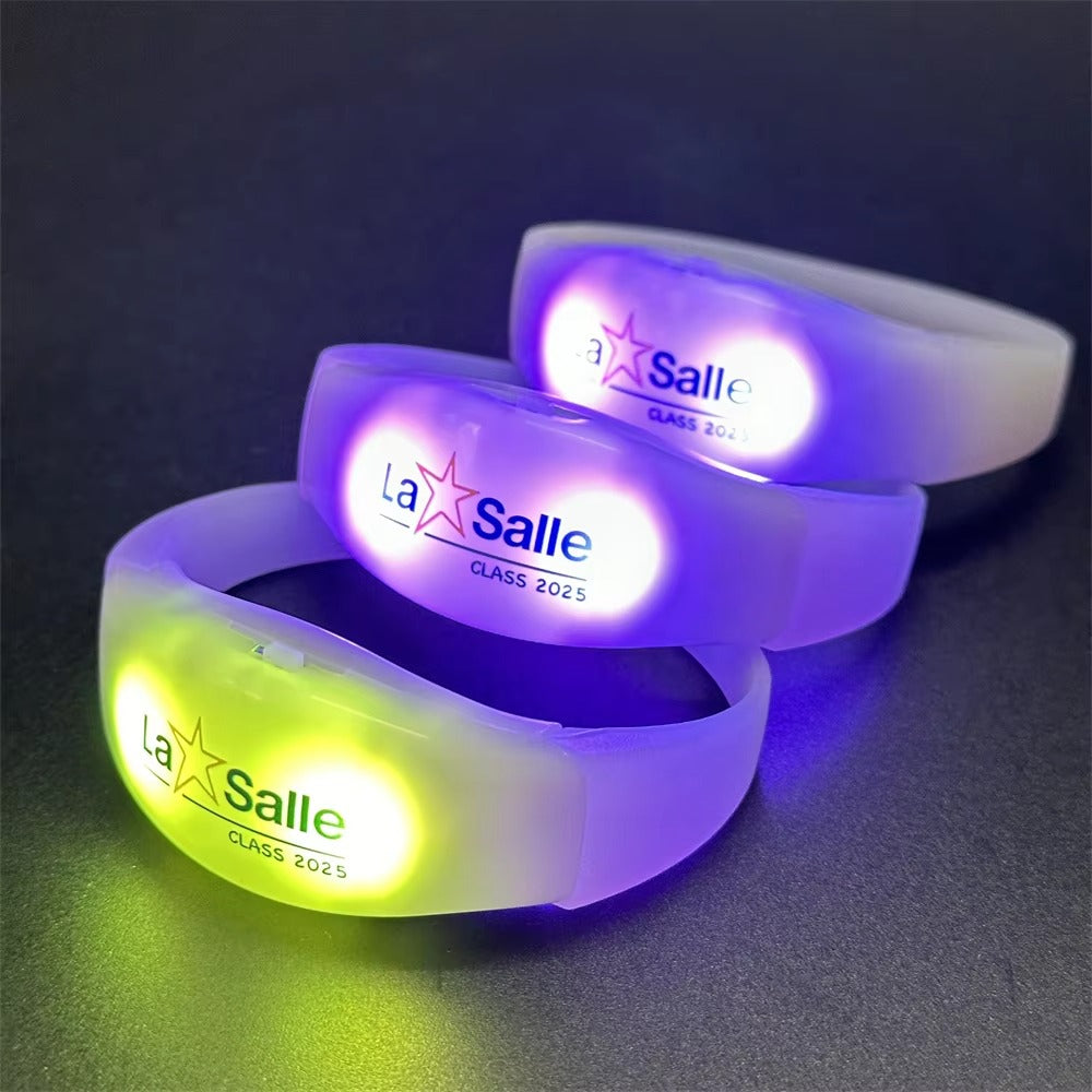LED Light-Up Event Wristband – Customizable Flashing Bracelet