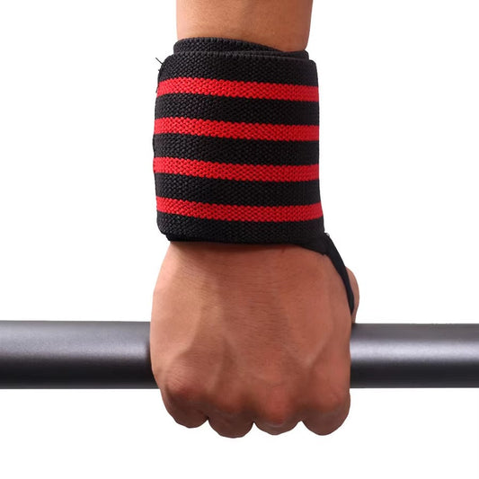 Adjustable Gym Wrist Wrap with Thumb Loop – Elastic Wrist Support for Weightlifting & Fitness