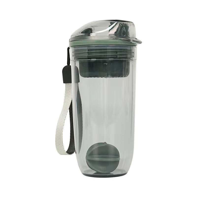 Portable Protein Shaker Bottle with Mixing Ball – Leak-Resistant Sports & Gym Water Bottle