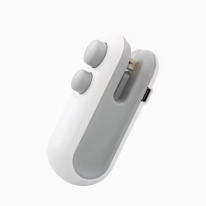 2-in-1 Rechargeable Mini Bag Sealer & Cutter – Portable Heat Sealing Machine