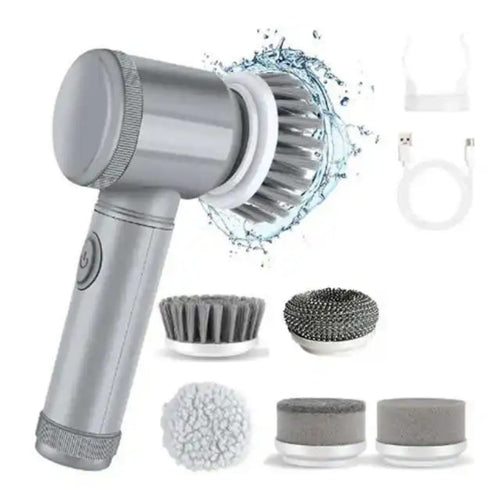 Electric Spin Scrubber Cleaning Brush – Cordless Multi-Purpose 5-in-1 Cleaner