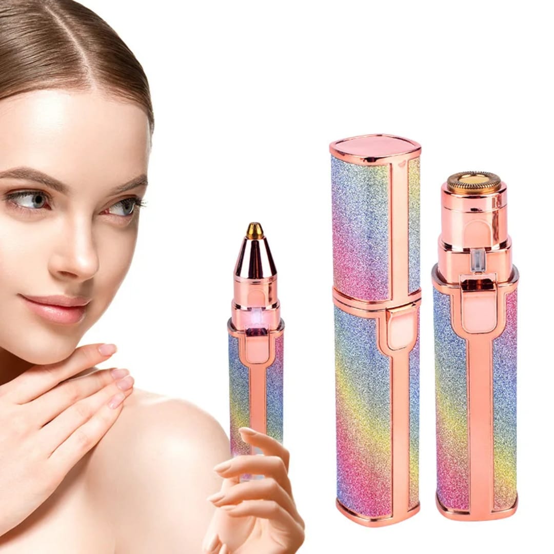2-in-1 Electric Eyebrow Trimmer & Facial Hair Remover for Women