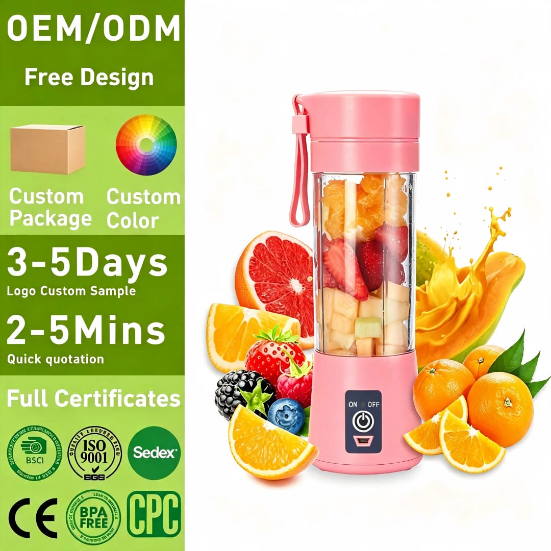 Portable USB Rechargeable Mini Blender – Personal Smoothie & Juice Maker