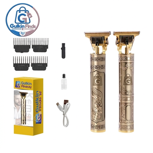 Professional Rechargeable T-Blade Hair Trimmer – 7000 RPM Cordless Beard & Hair Clipper
